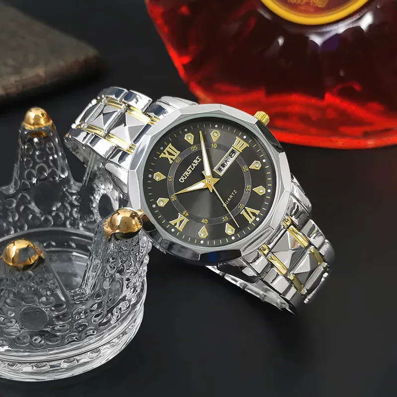 ⌚ Men’s Luminous Waterproof Quartz Watch – Timeless Elegance Meets Rugged Durability! ⌚