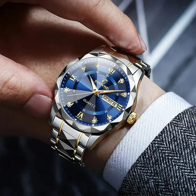 ⌚ Men’s Luminous Waterproof Quartz Watch – Timeless Elegance Meets Rugged Durability! ⌚