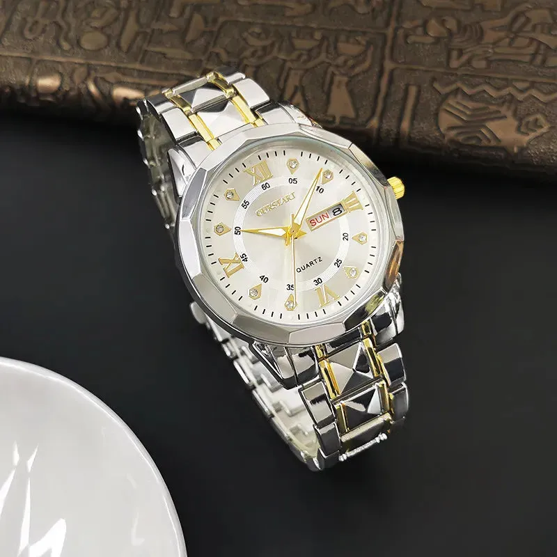 ⌚ Men’s Luminous Waterproof Quartz Watch – Timeless Elegance Meets Rugged Durability! ⌚