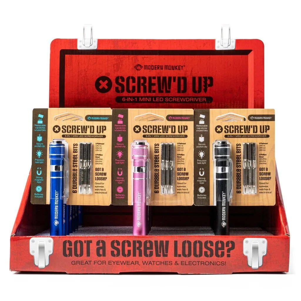 *** Screw’d Up 6-in-1 Mini LED Screwdriver