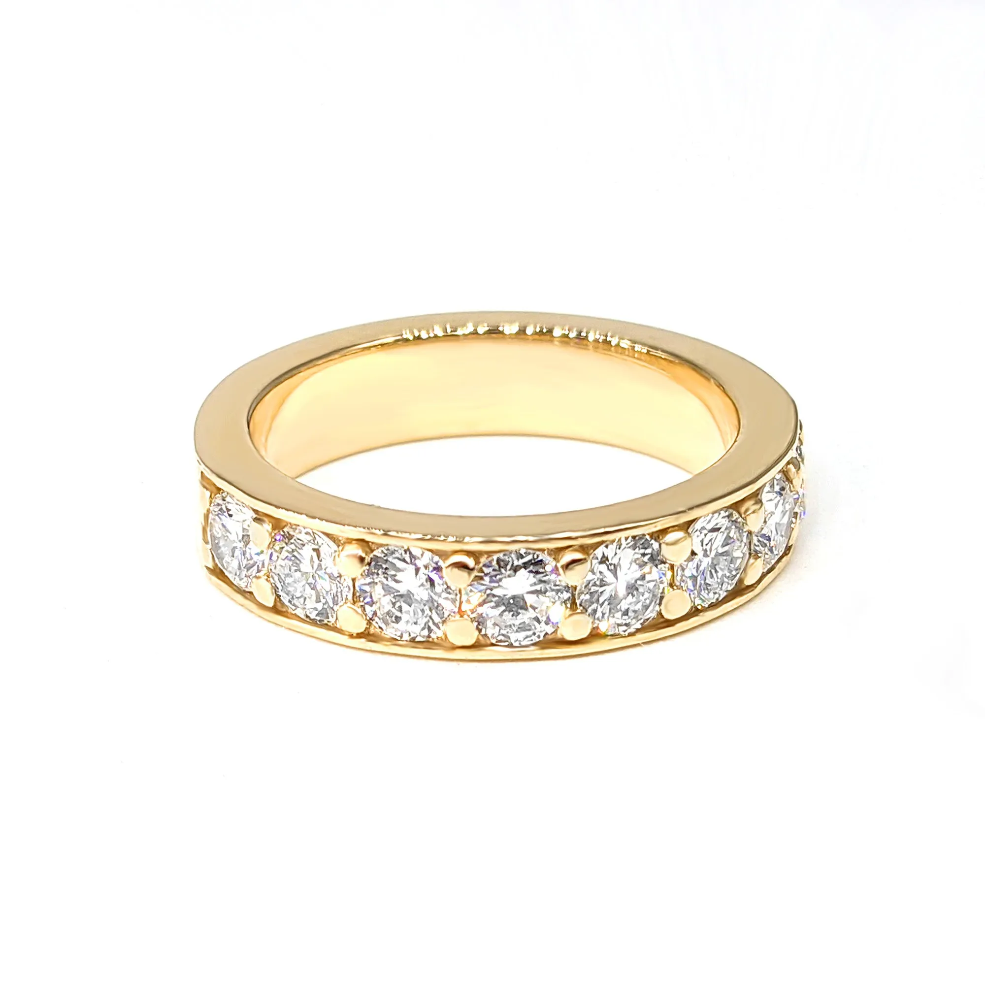 0.80 ct. Round Diamond Pave - Channel Wedding Band