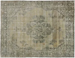 10 x 12 Distressed Antique Persian Mahal Rug