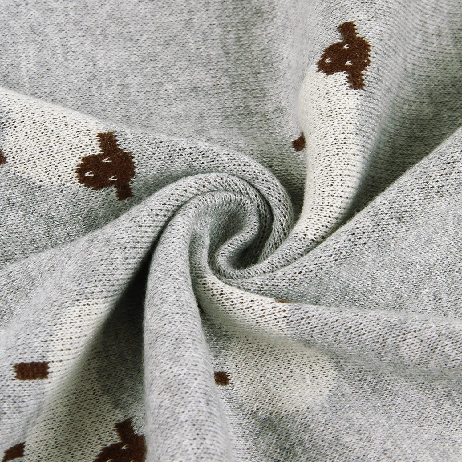 100% Luxury Cotton Receiving Swaddle Baby Blanket - Sheep: Ivory