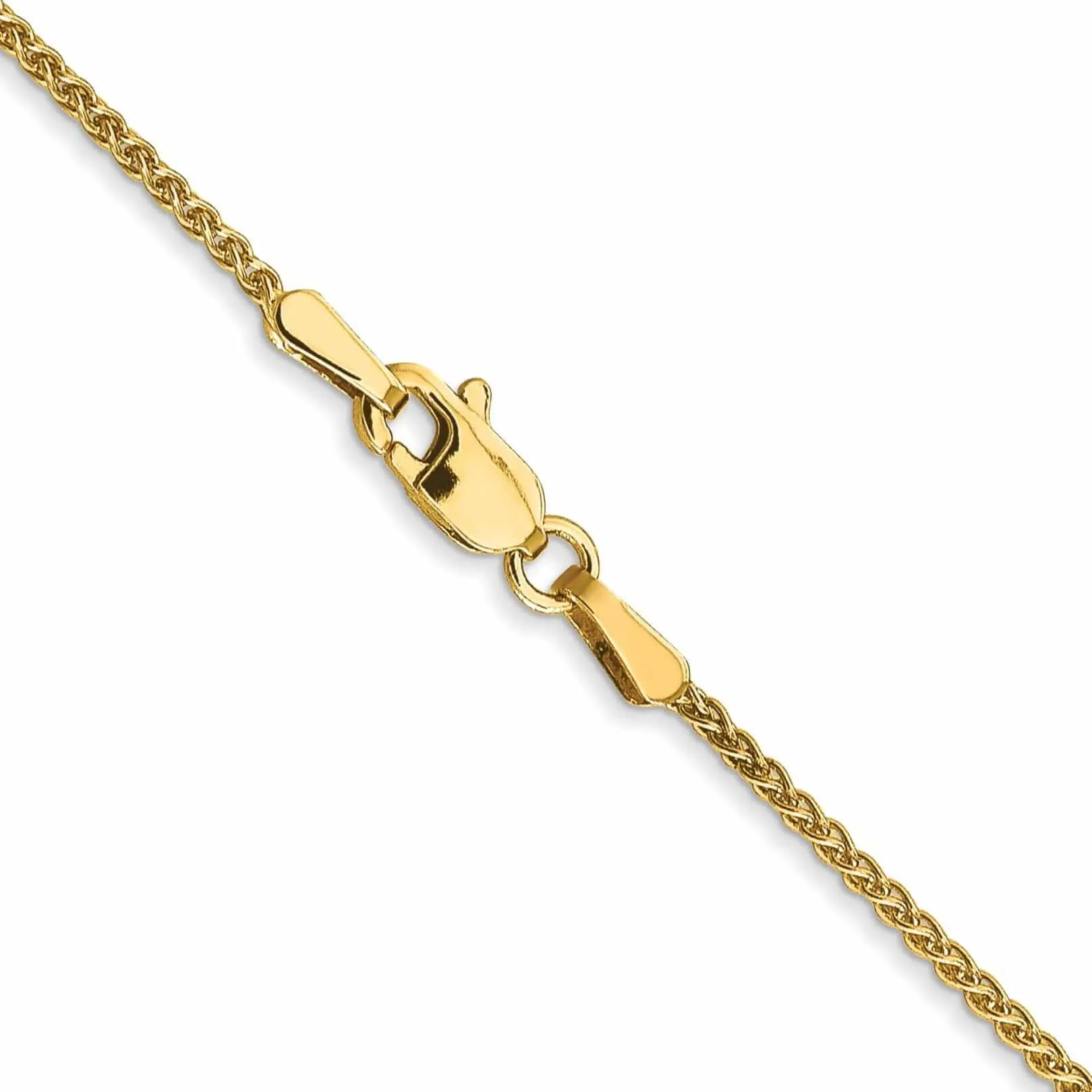 10k Yellow Gold 1.2mm Wheat Chain