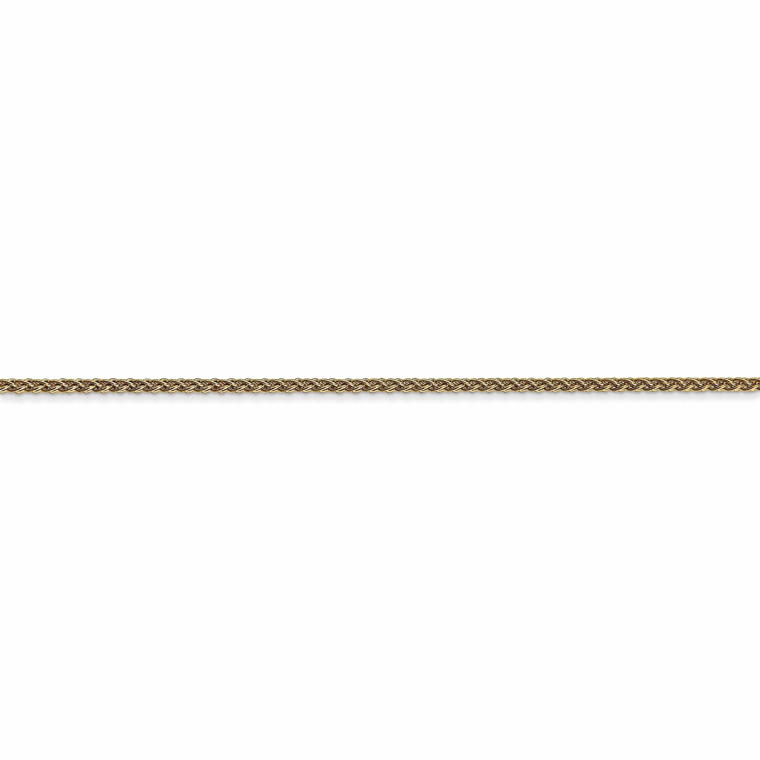 10k Yellow Gold 1.2mm Wheat Chain
