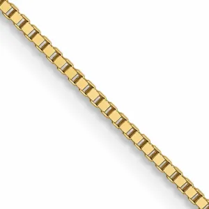10k Yellow Gold .7 mm Box Chain