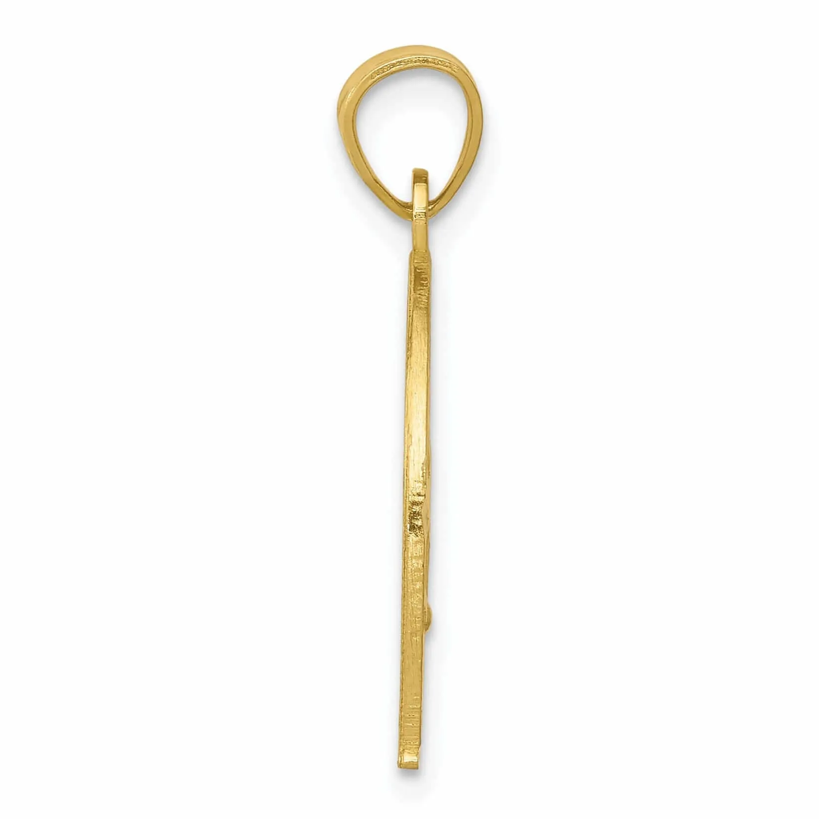 10k Yellow Gold Good Luck Horseshoe Pendant