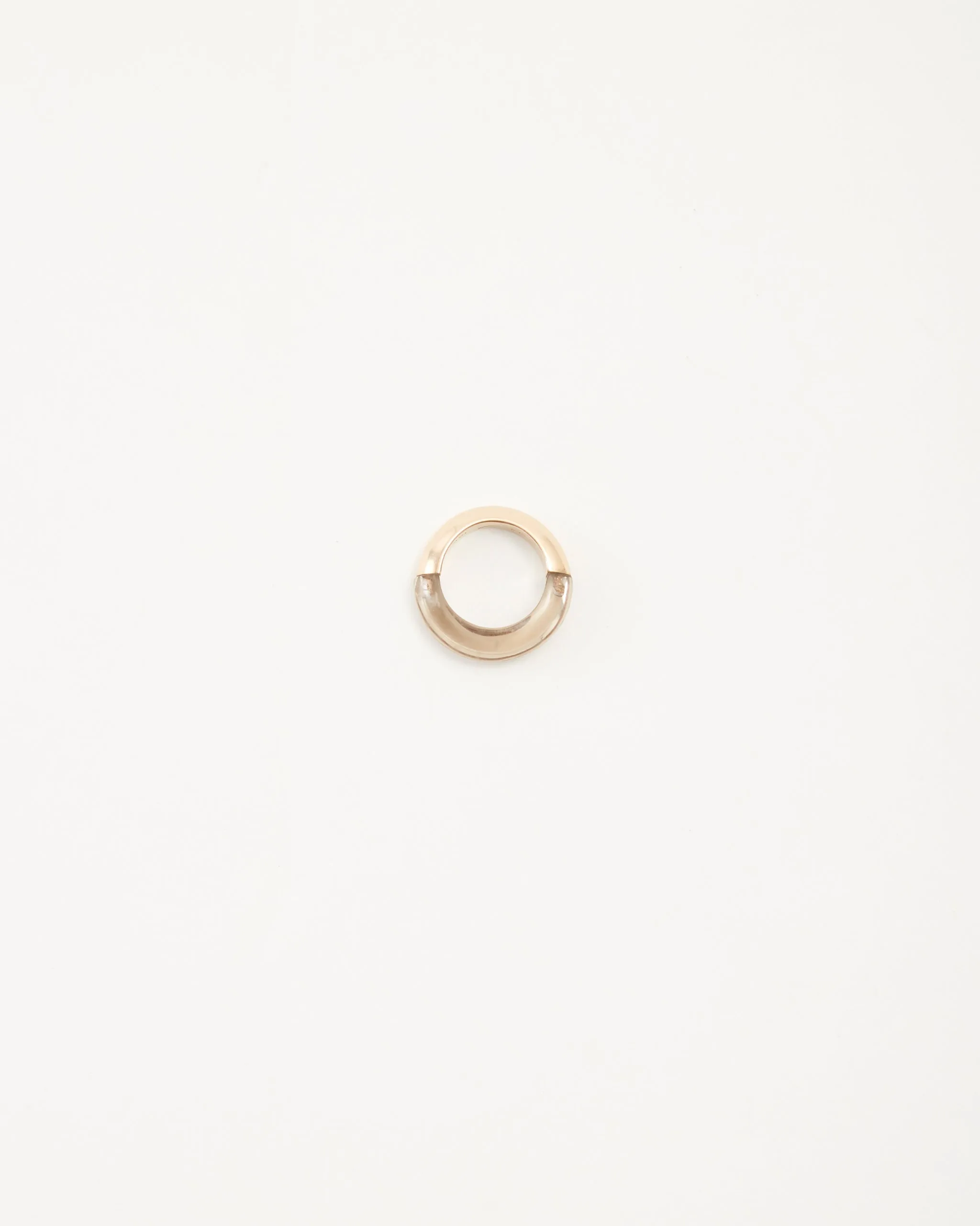 1/2   1/2 Smokey Quartz Ring in Brown Gold