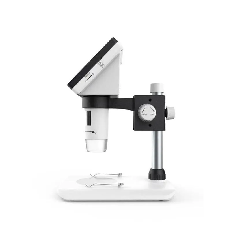 1200/1000X4.3 Inch Digital Microscope HD 1080P Electronic Desktop Soldering LCD Magnifier Magnify Glass Set Support 10 Languages