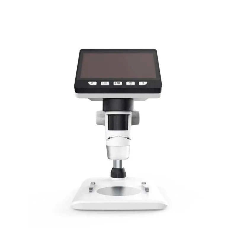 1200/1000X4.3 Inch Digital Microscope HD 1080P Electronic Desktop Soldering LCD Magnifier Magnify Glass Set Support 10 Languages