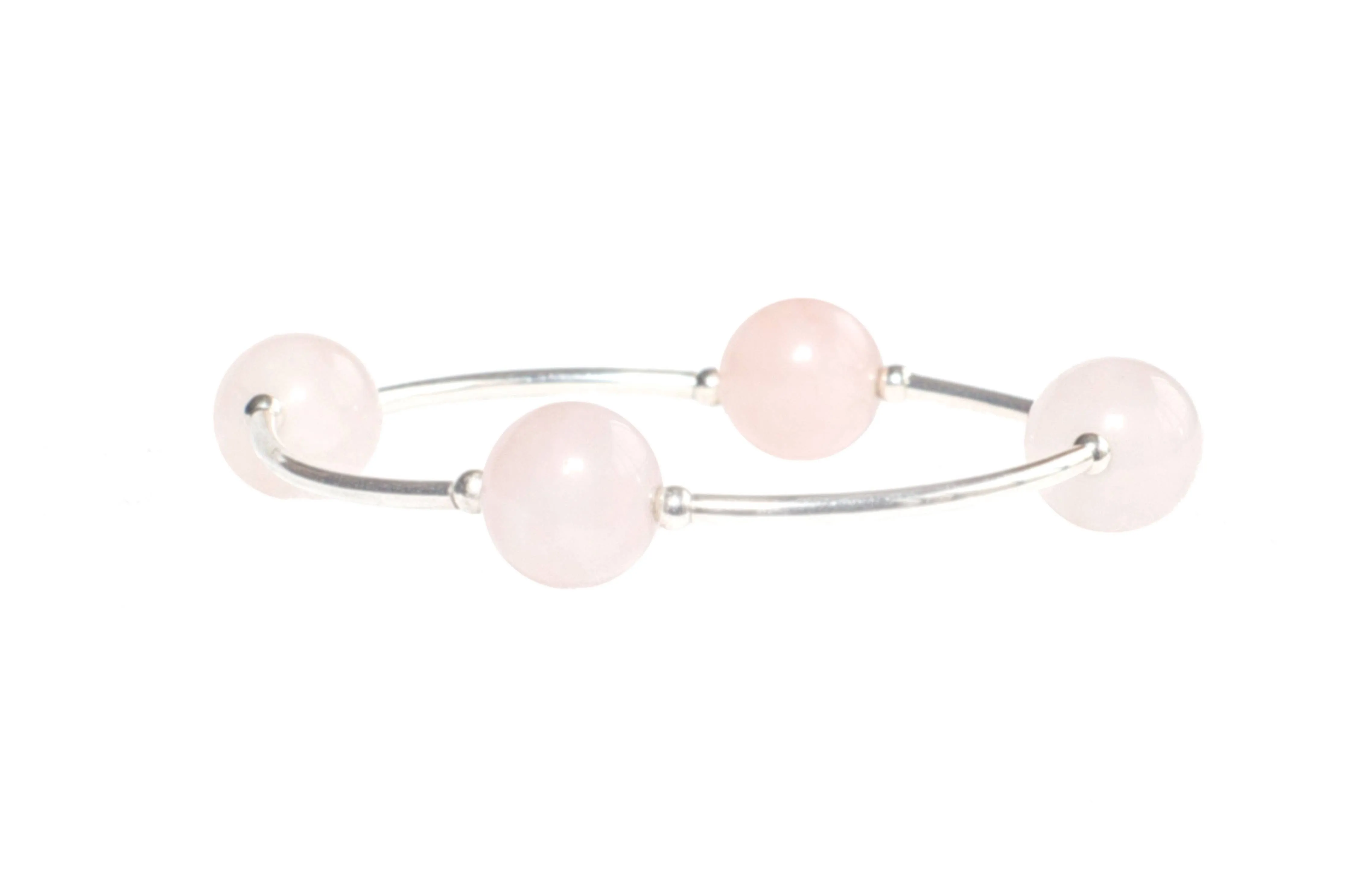 12mm Rose Quartz Blessing Bracelet: S