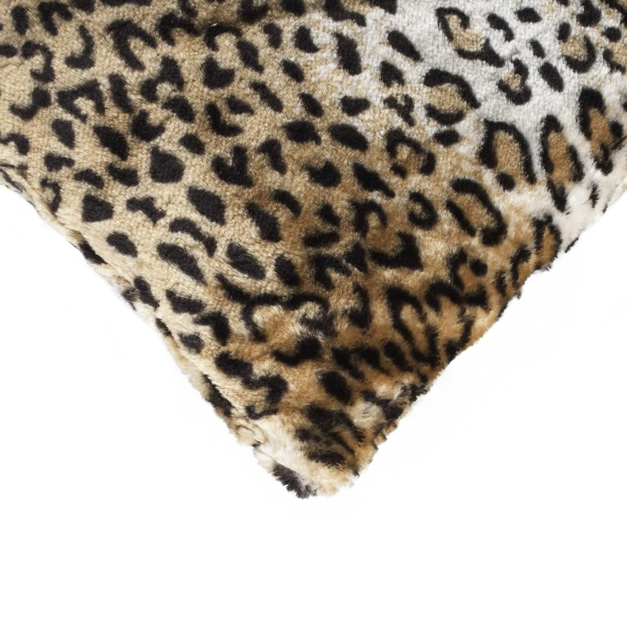 12" x 20" x 5" Leopard Faux Pillow 2 Pack