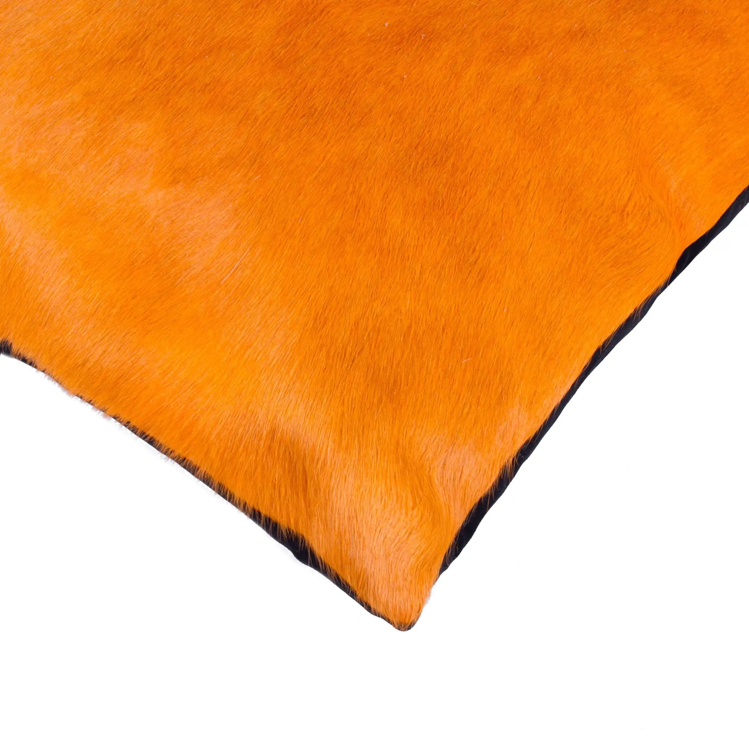 12" x 20" x 5" Orange Cowhide Pillow 2 Pack