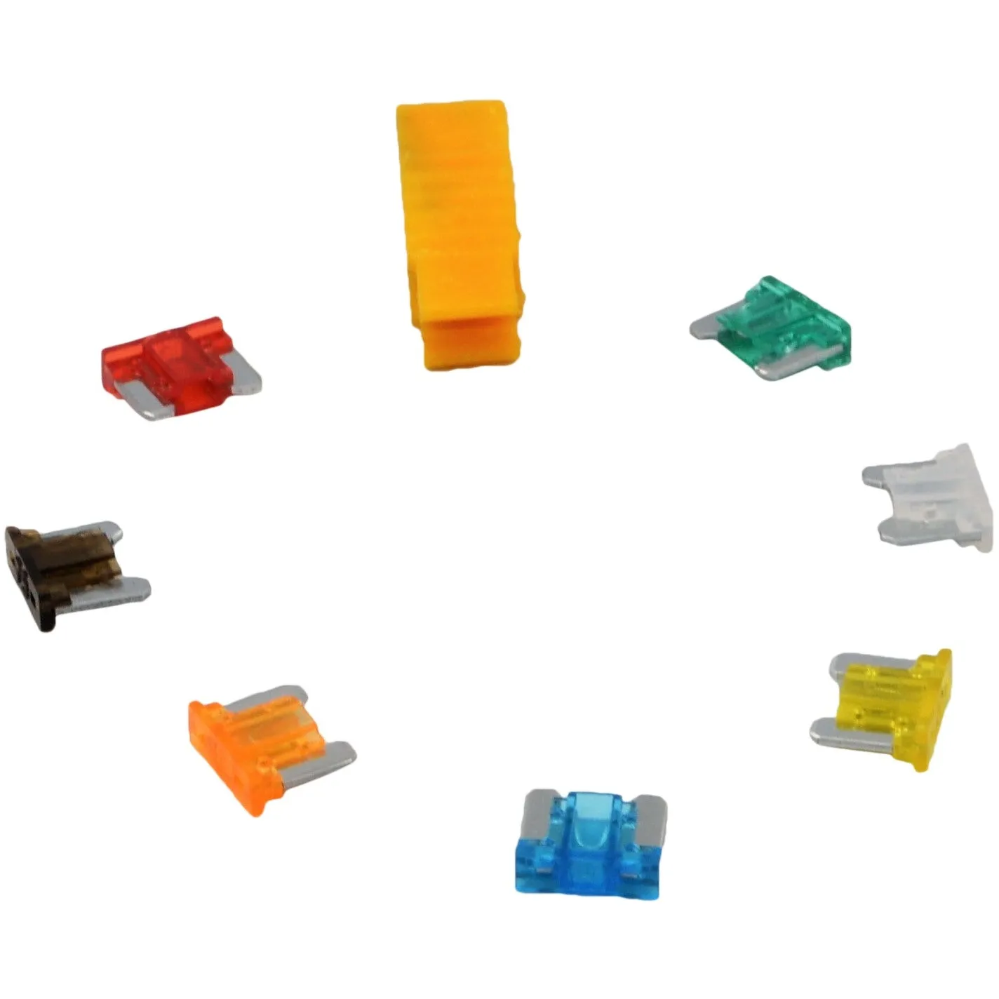 140pc Mini Micro Low Profile Car Auto Fuse Grab Kit Assortment