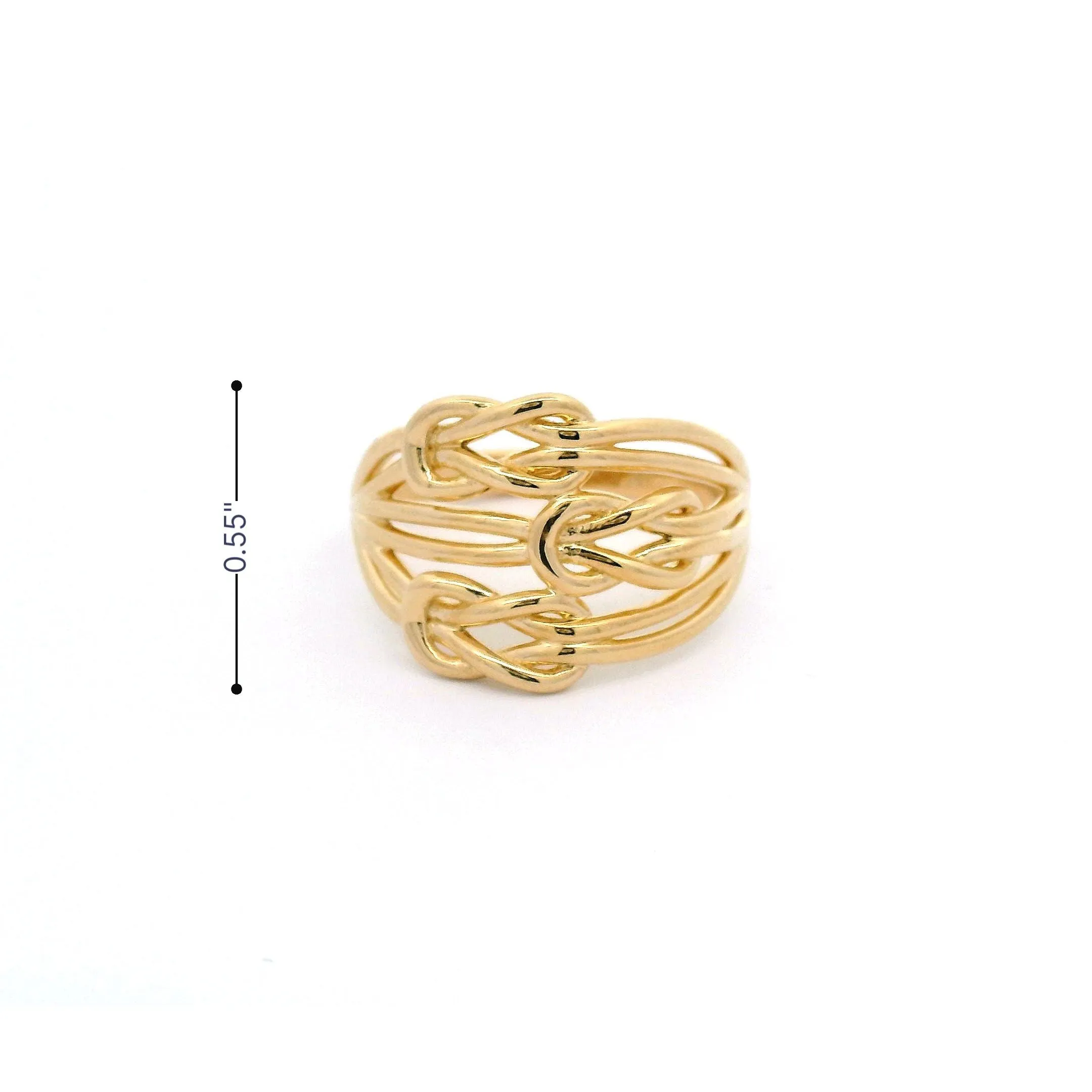 14k Triple Knot Ring