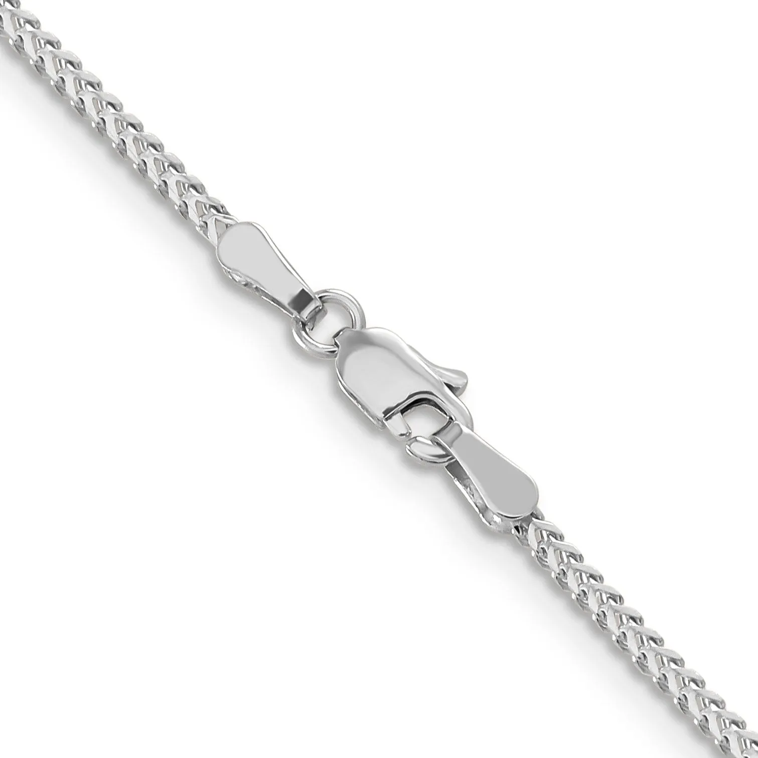14K White Gold 1.25 mm Franco Chain