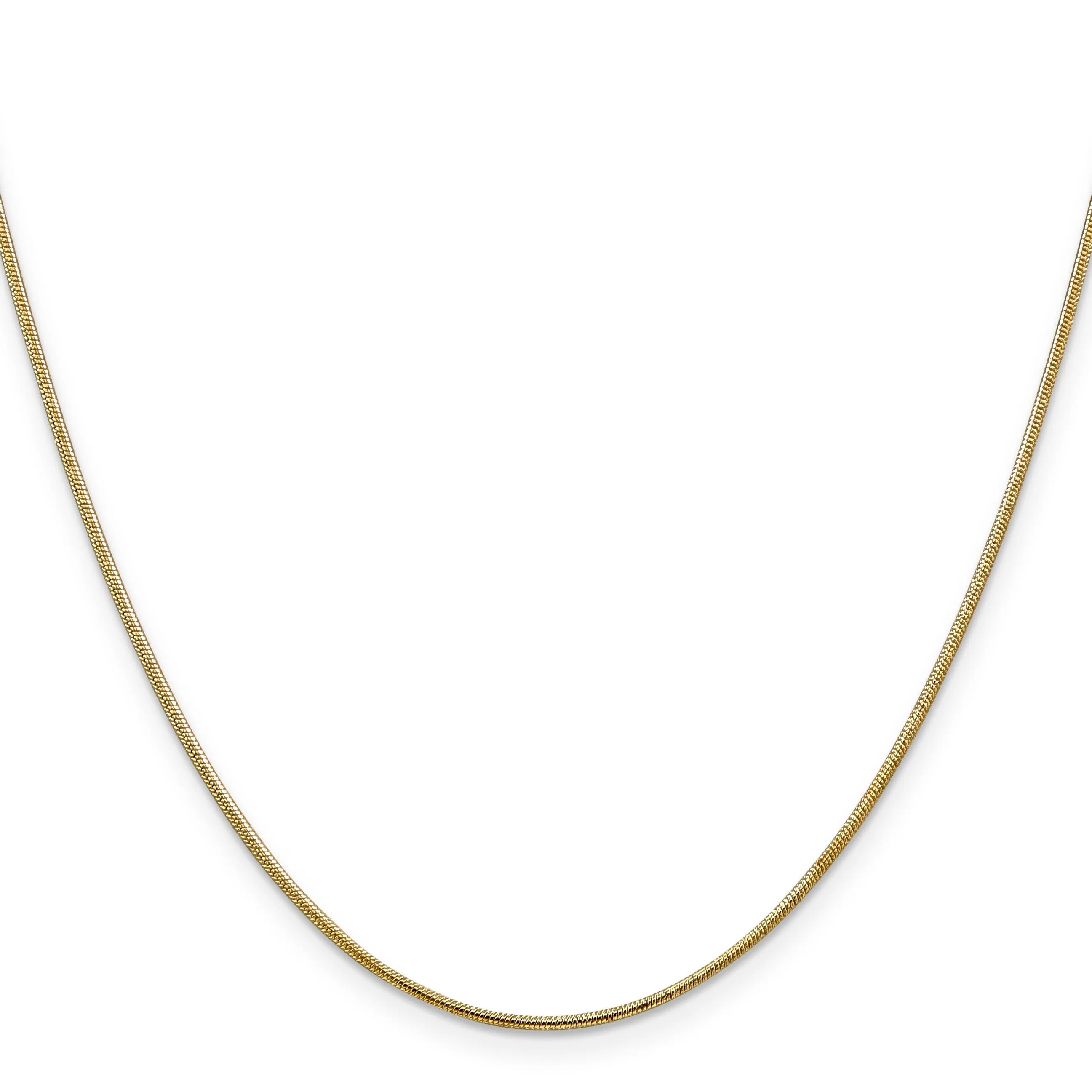 14k Yellow Gold 1 mm Snake Chain