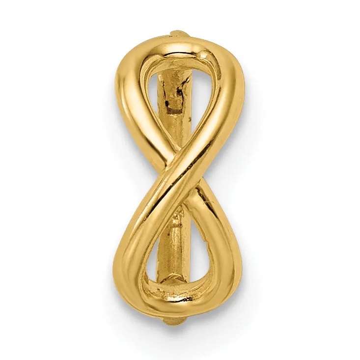 14k Yellow Gold 16 Gauge Infinity Symbol Cartilage Ring