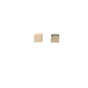 14K YELLOW GOLD 2.3 GRAM CUBE EARRING