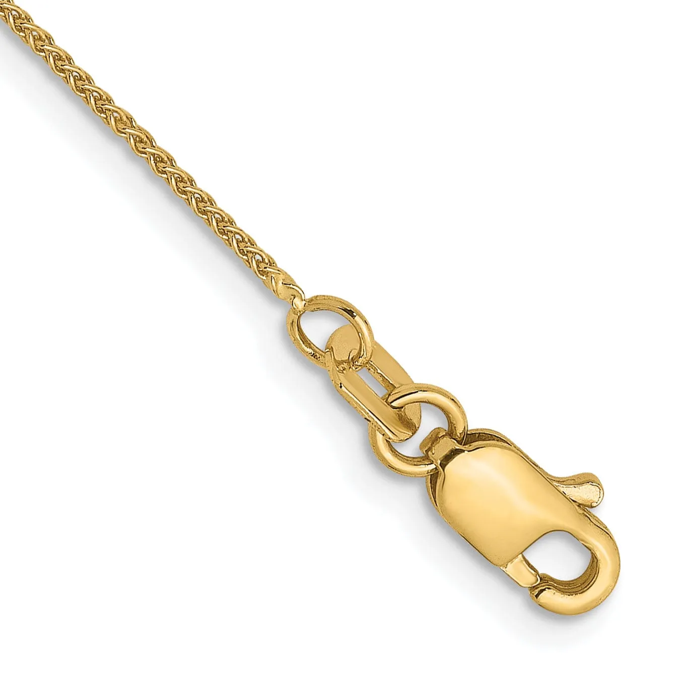 14k Yellow Gold .8mm Baby Wheat Chain