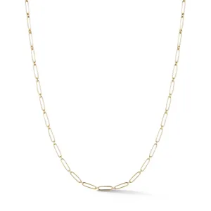 14KY Alternating Elongated Link Grover Chain