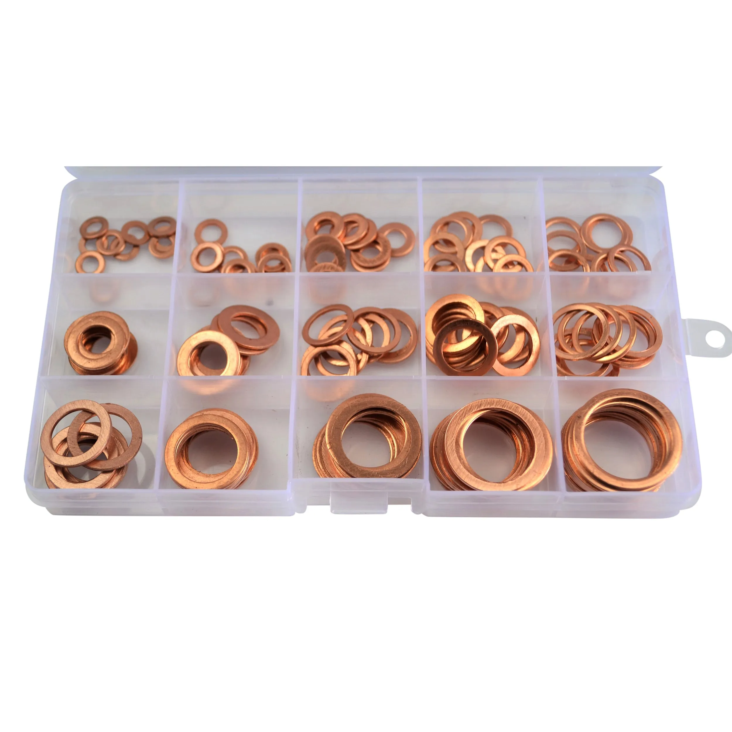 150pc Copper Washers Grab Kit