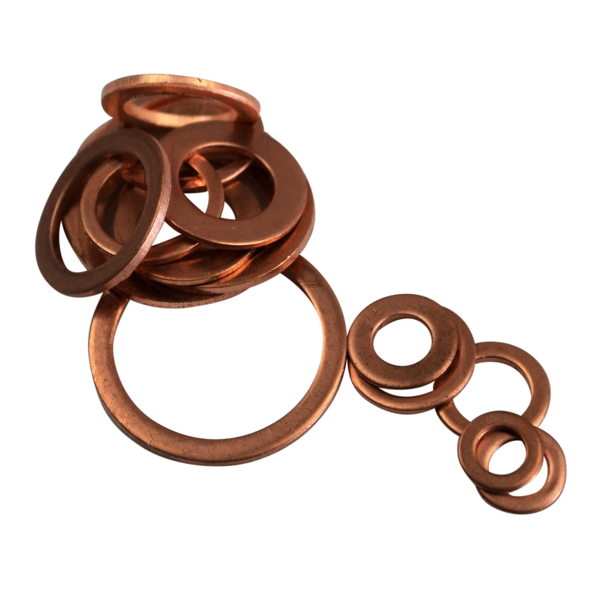150pc Copper Washers Grab Kit