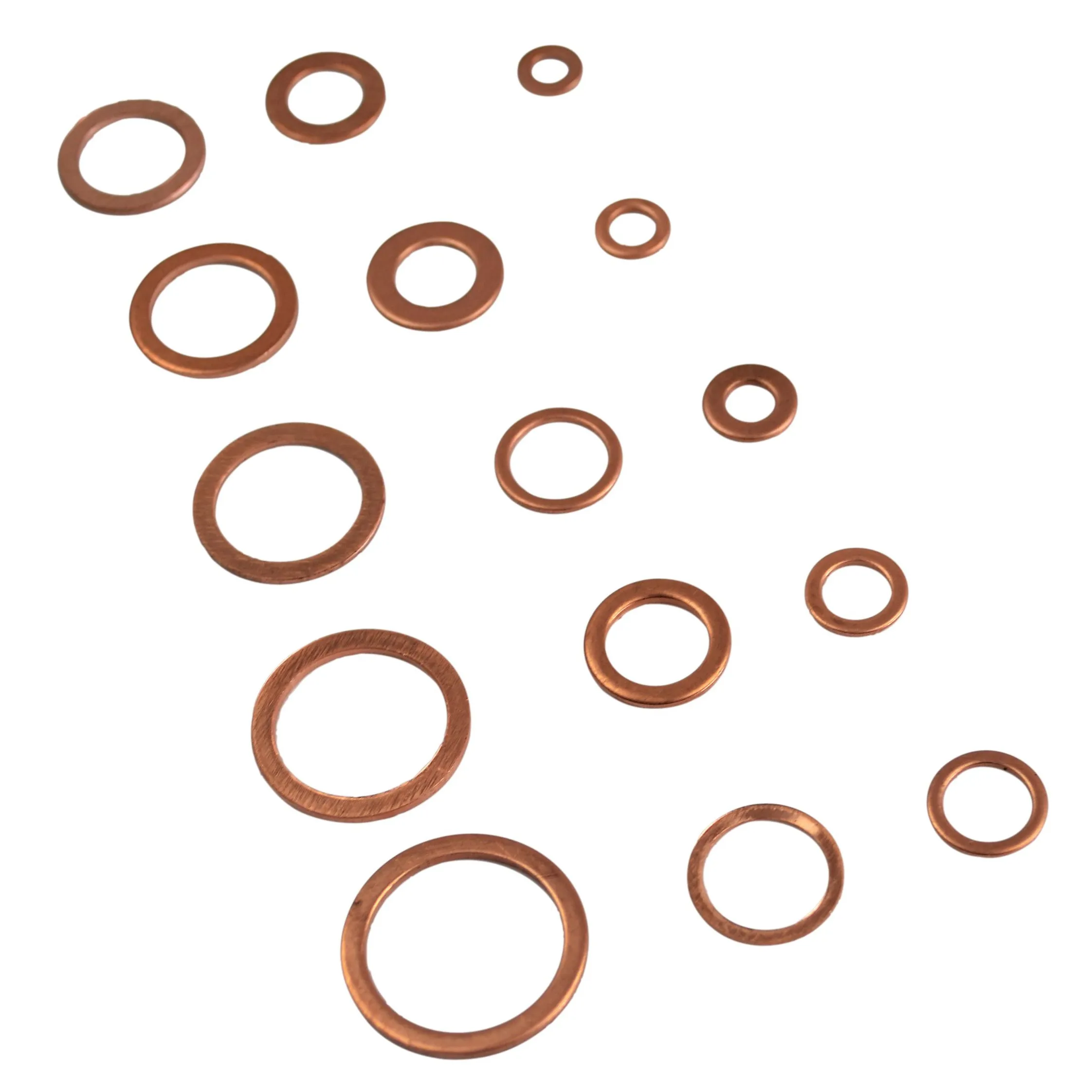 150pc Copper Washers Grab Kit