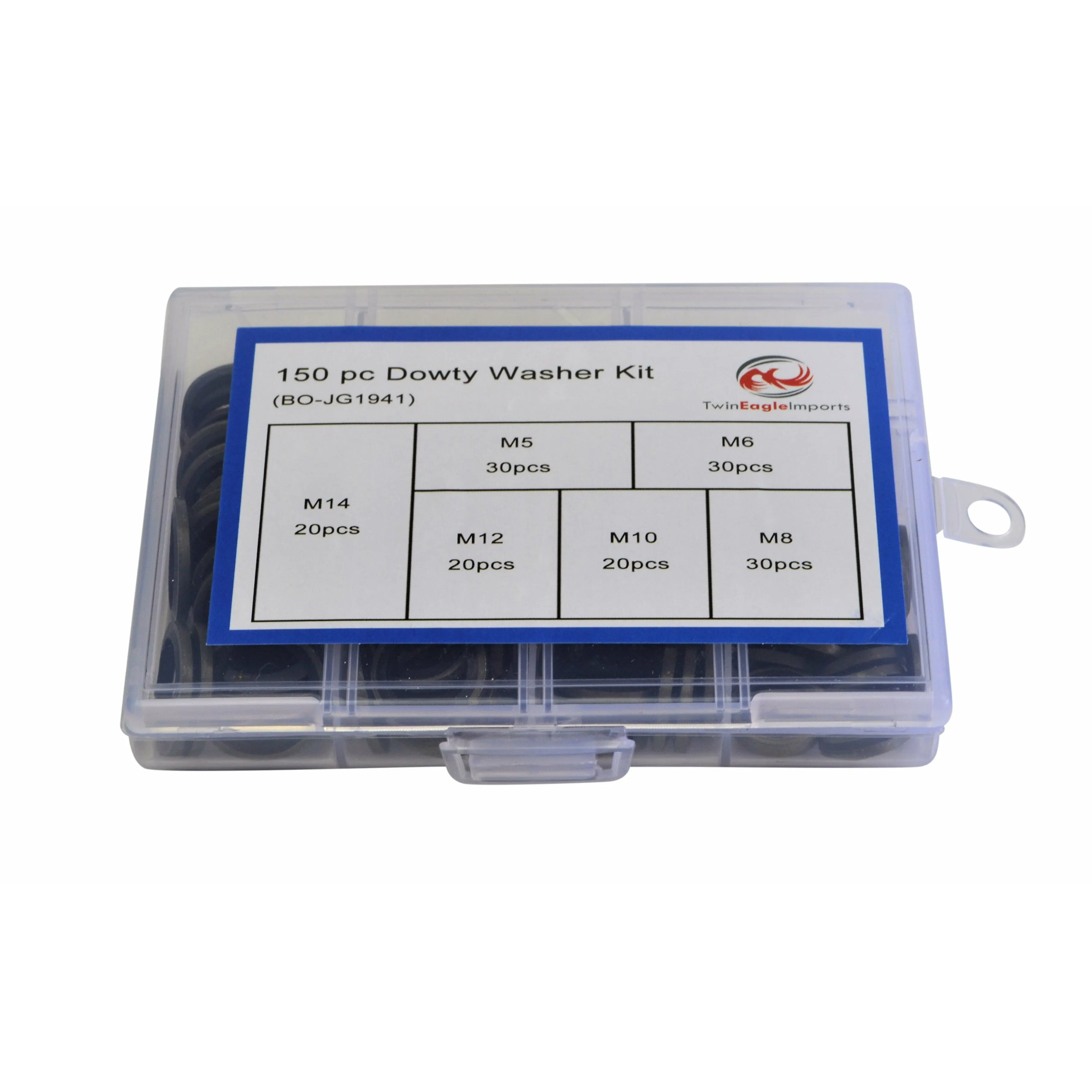 150pc Metric Dowty Washers Grab Kit Assortment