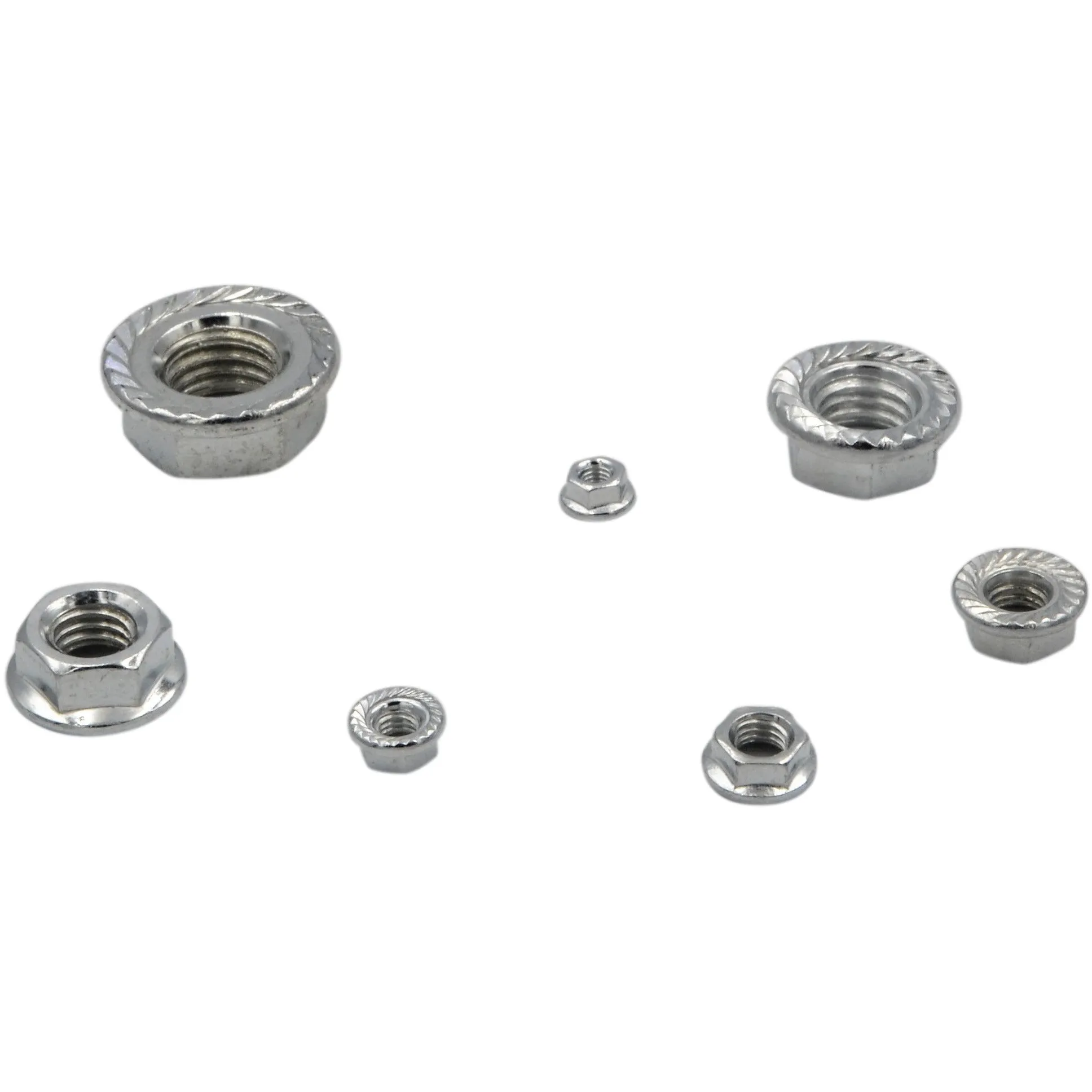 150pc Steel Metric Flange Nuts Grab Kit Assortment