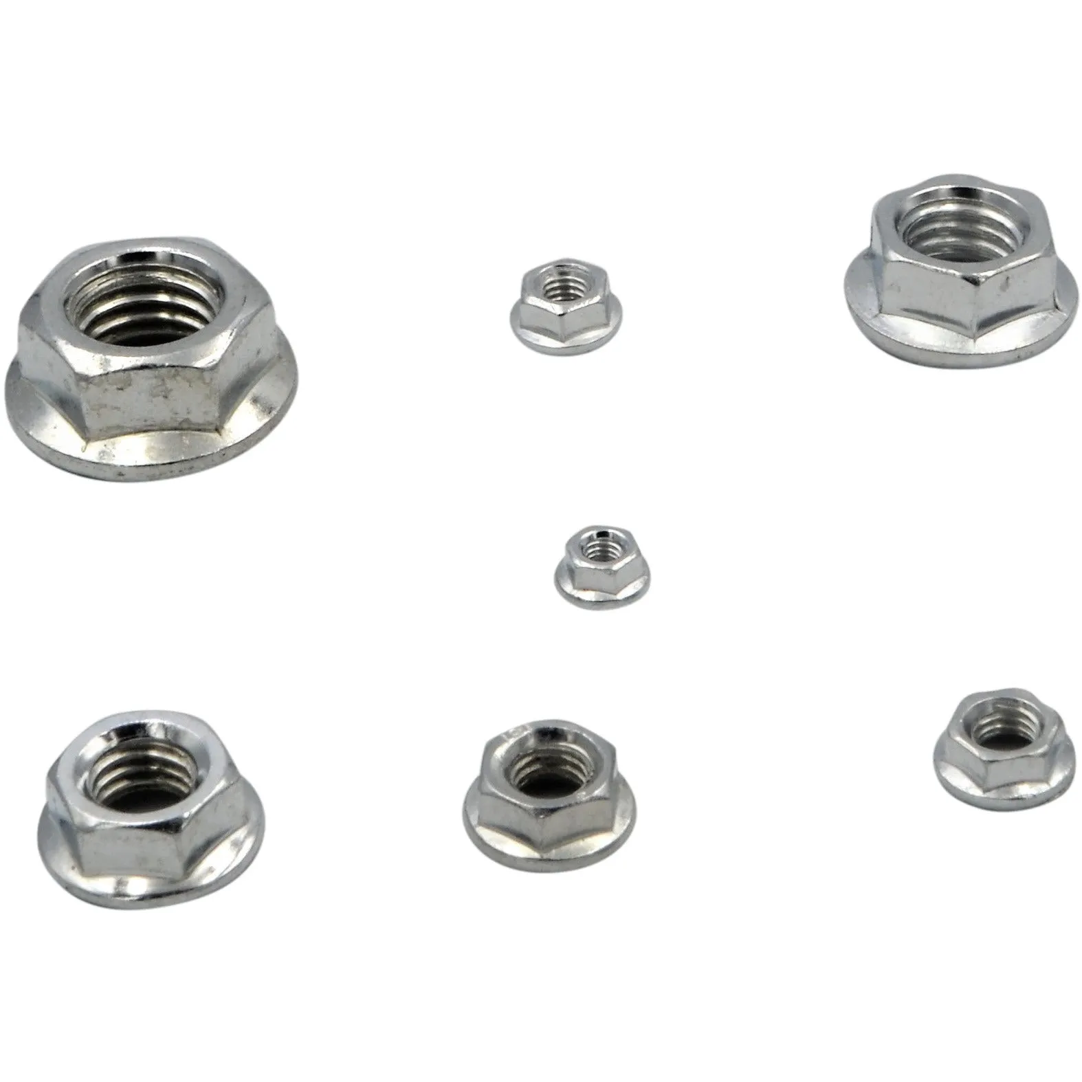 150pc Steel Metric Flange Nuts Grab Kit Assortment