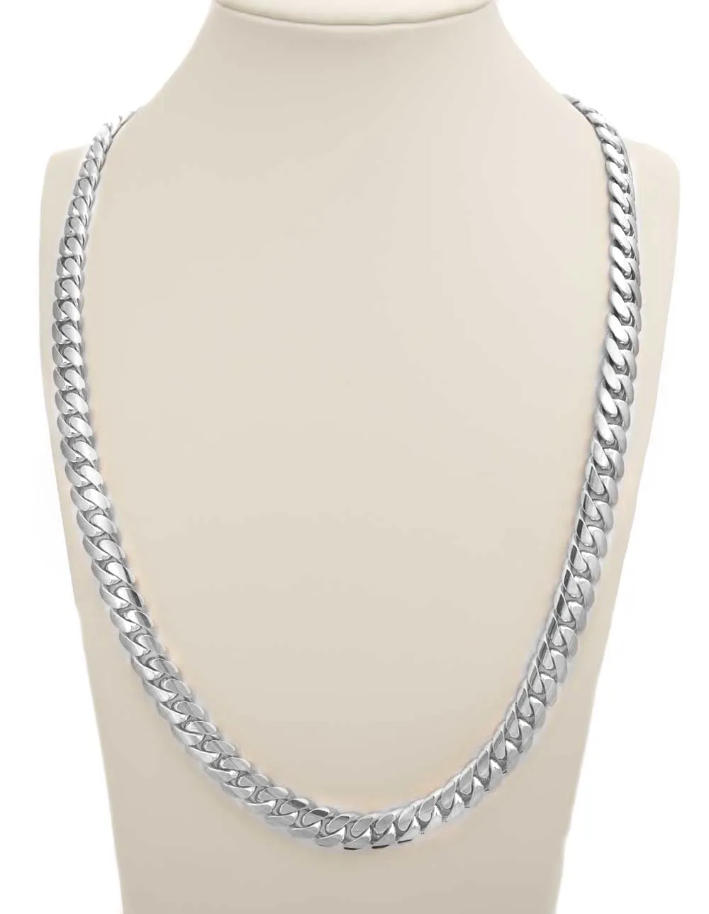 16 MM White Gold Cuban Link Chain (10K Gold)