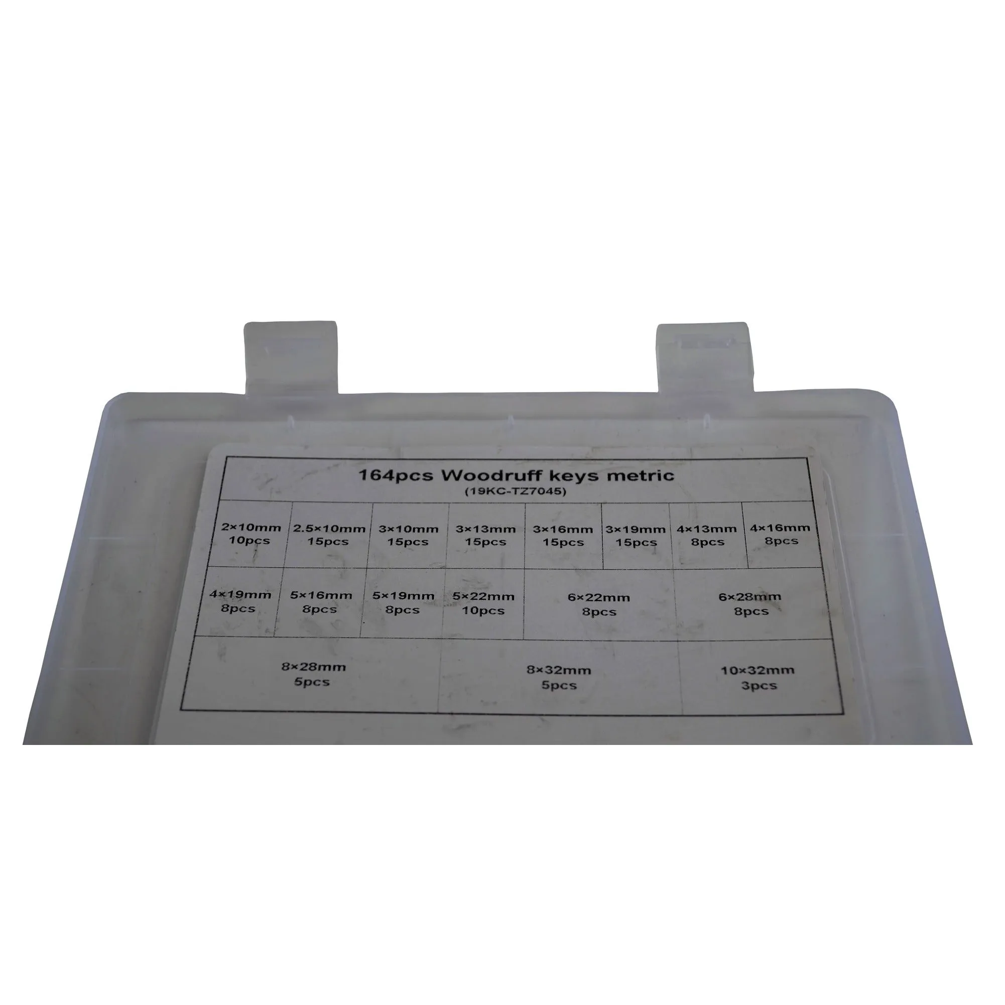 164pc Metric Woodruff Keys Grab Kit