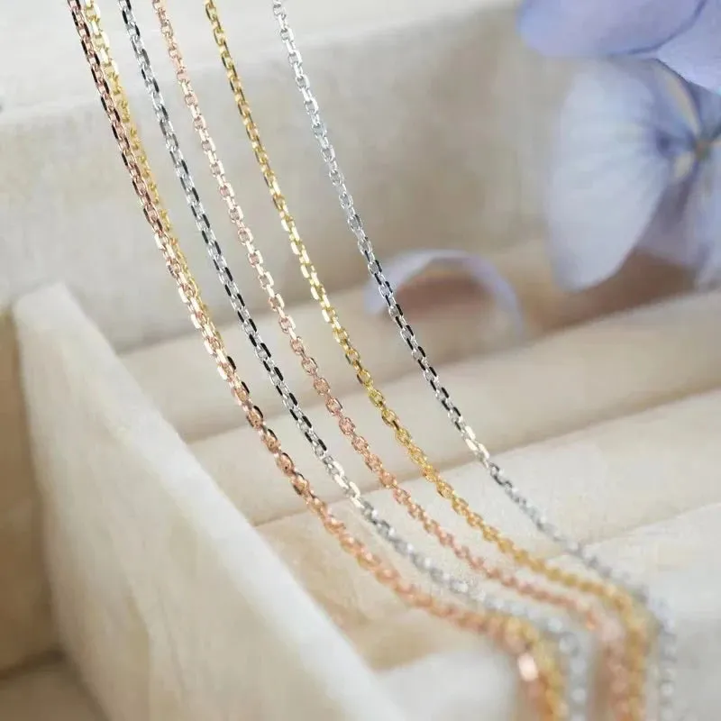 18k Rose Gold Chain Necklace