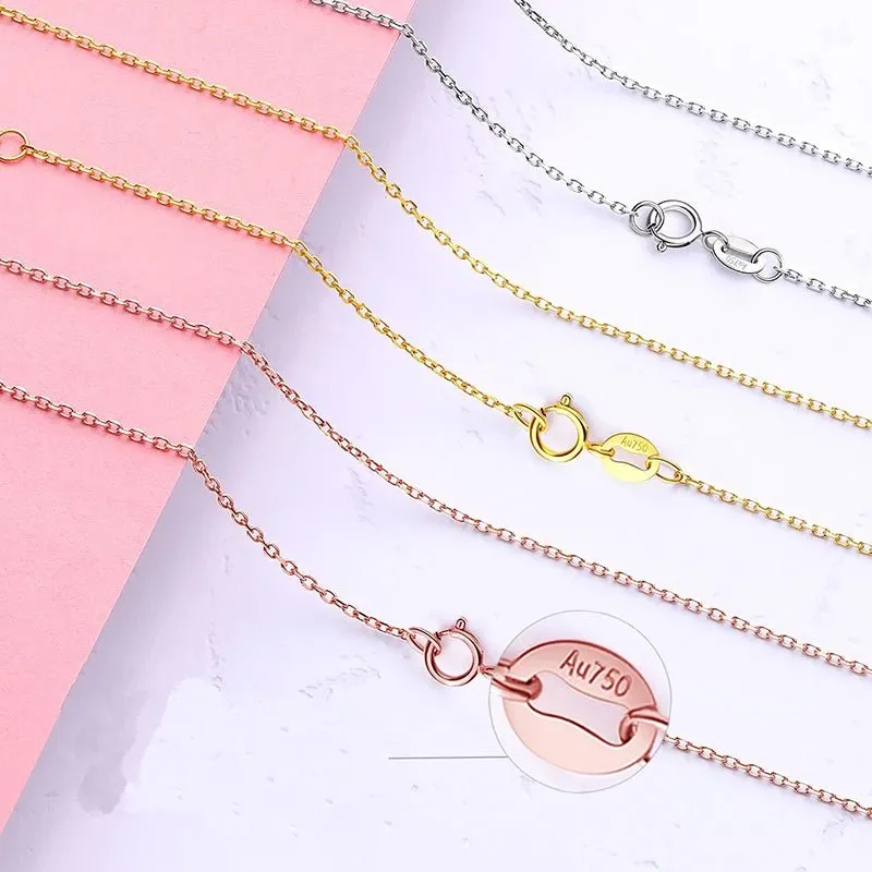 18k Rose Gold Chain Necklace