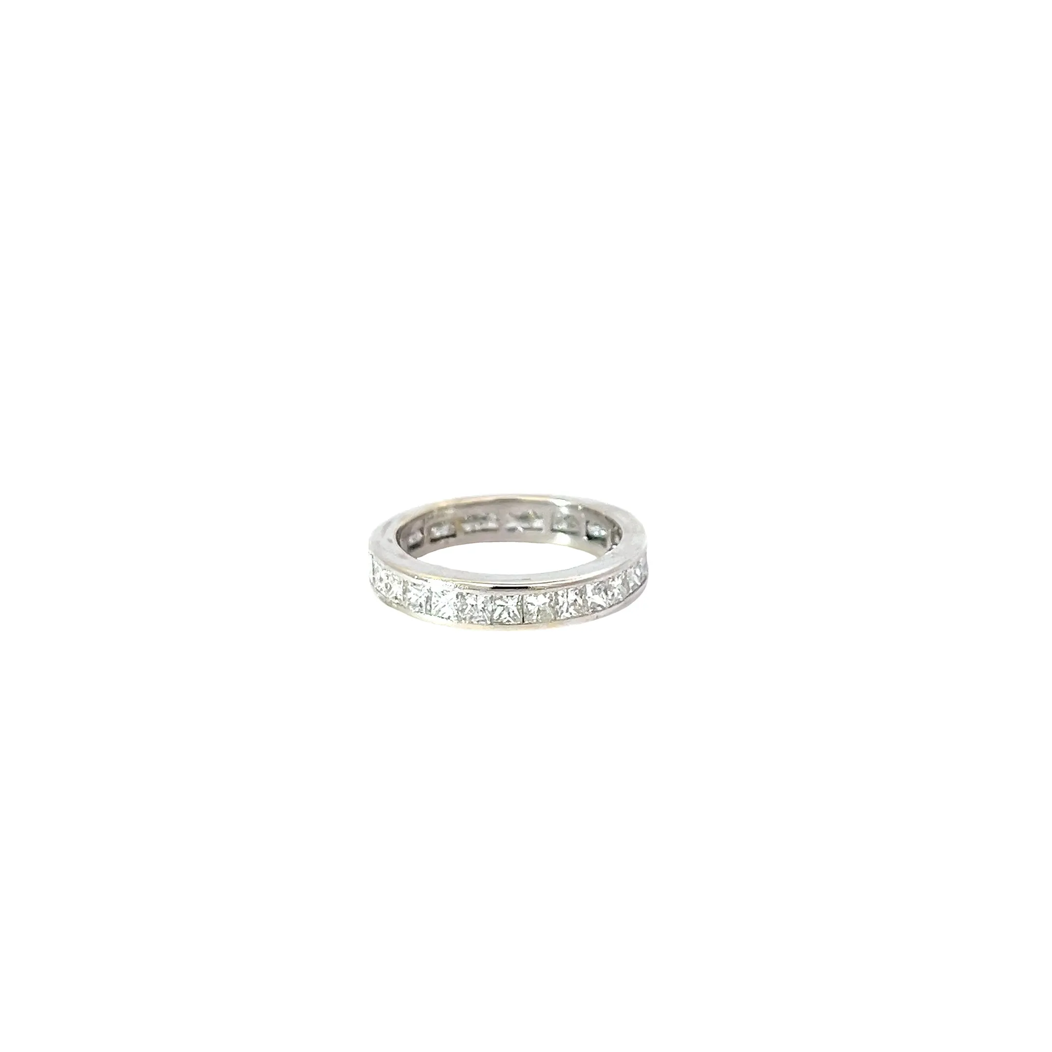 18k white gold 2.00CT F VS2 Princess Cut diamond princess cut eternity ring