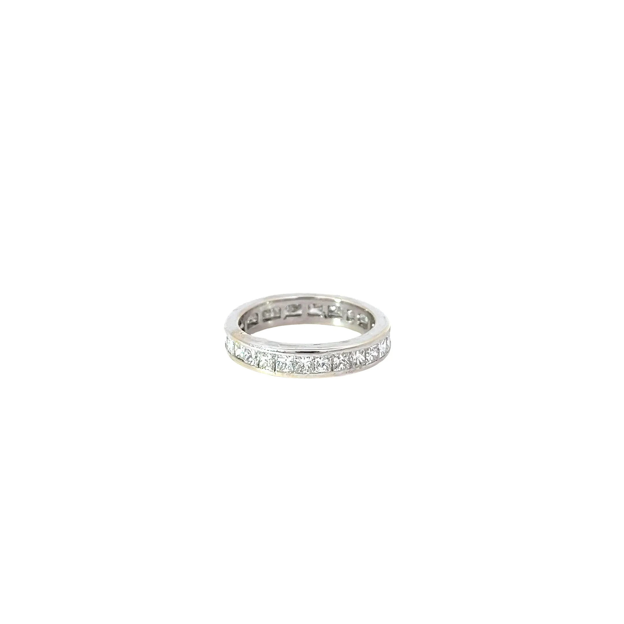18k white gold 2.00CT F VS2 Princess Cut diamond princess cut eternity ring