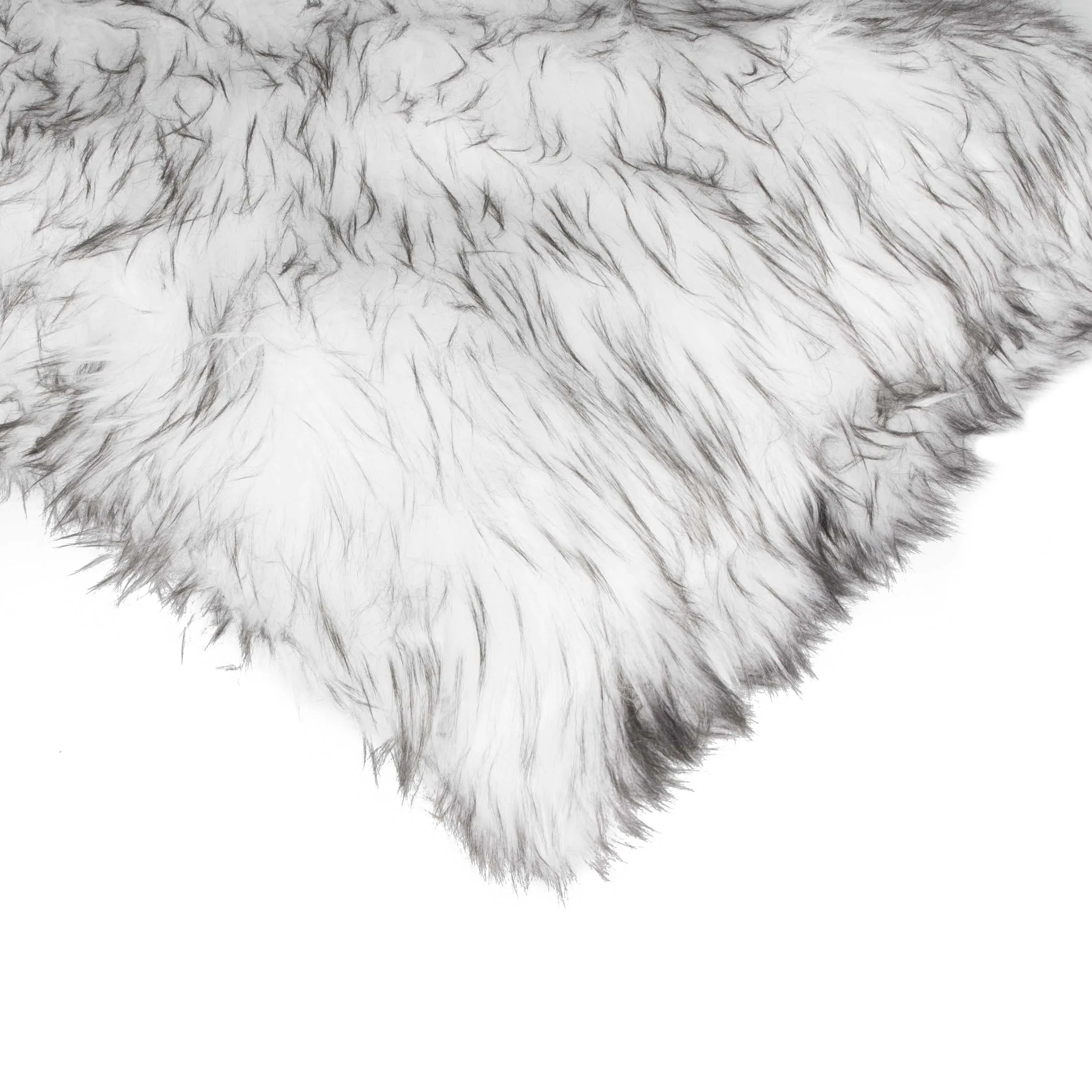 18" x 18" x 5" Gradient Gray Faux Fur 2pack Pillow