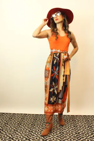 1960s RODRIGUES mod maxi dress and JACKET xs | new fall winter