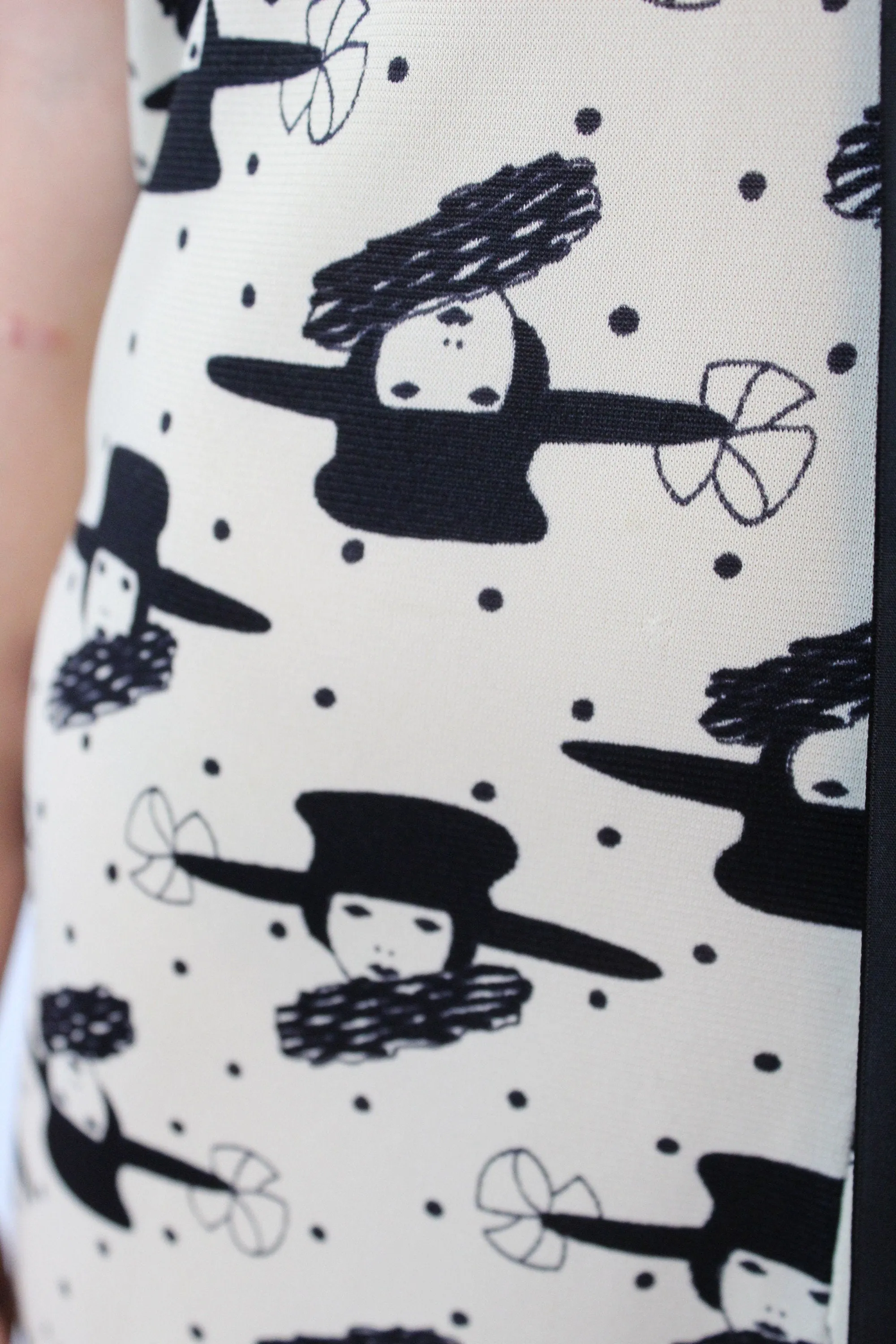 1970s NOVELTY ART DECO face print halter dress maxi small | new spring summer