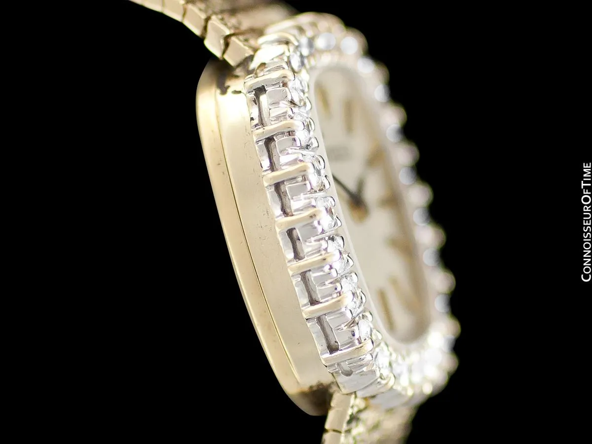 1970's Rolex Vintage Ladies Dress Watch - 14K Gold & Diamonds