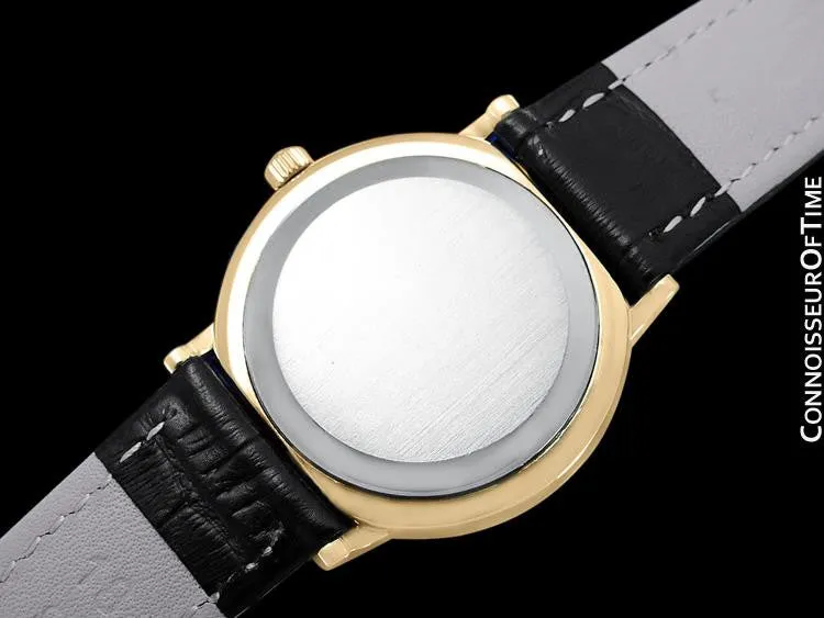 1979 Omega Constellation Mens Vintage Quartz Accuset Watch - 18K Gold Plated & Stainless Steel