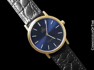 1979 Omega Constellation Mens Vintage Quartz Watch - 18K Gold Plated & Stainless Steel