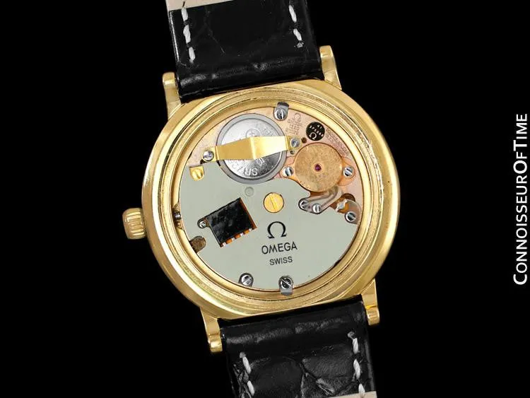 1979 Omega Constellation Mens Vintage Quartz Watch - 18K Gold Plated & Stainless Steel