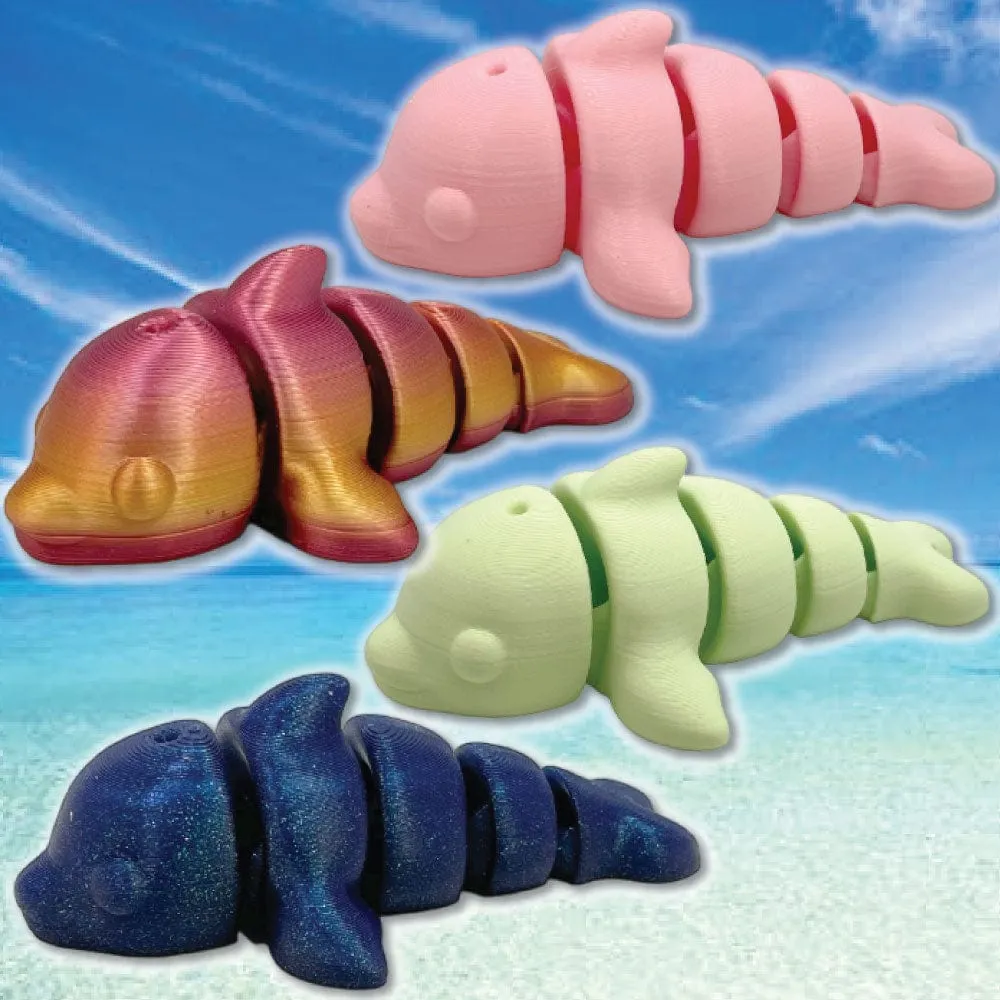 2 PACK: 3D PRINT ARTICULATED SEA CREATURE FIDGET TOY