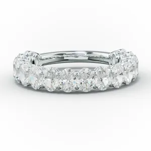 2.0 Carat Oval Diamond Anniversary Band