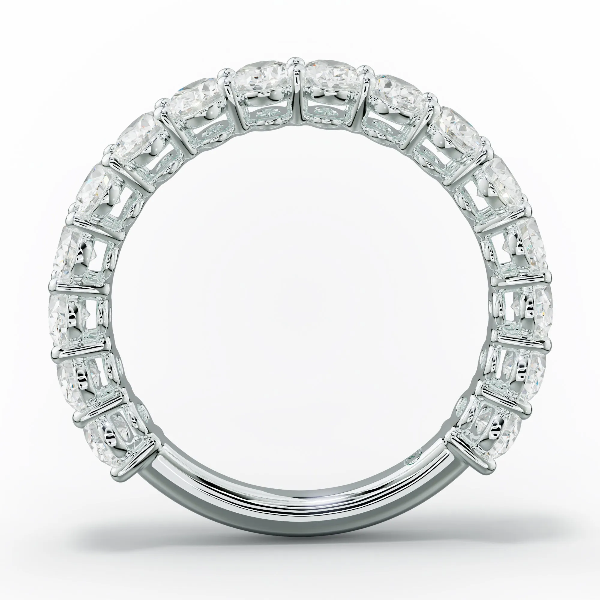 2.0 Carat Oval Diamond Anniversary Band