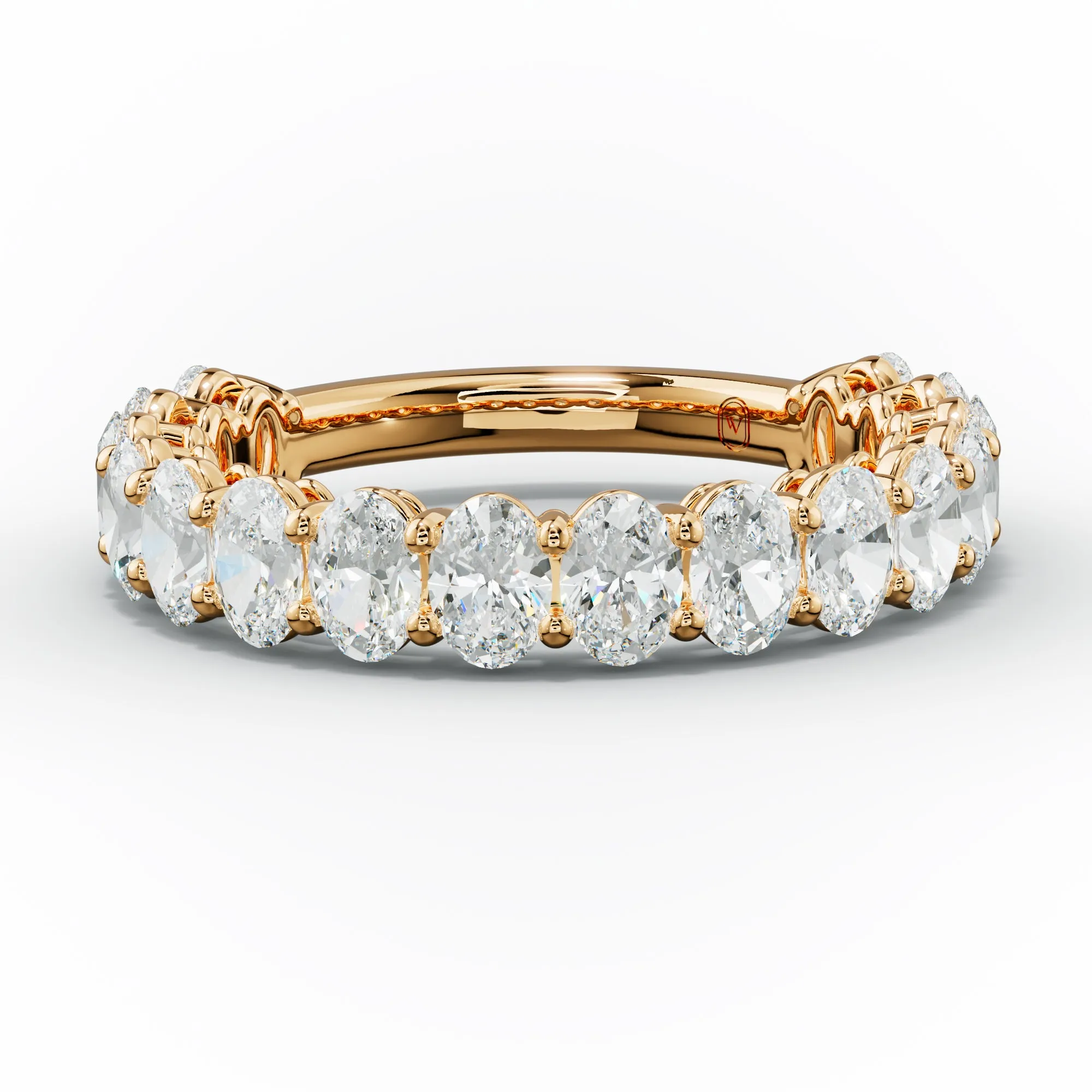 2.0 Carat Oval Diamond Anniversary Band