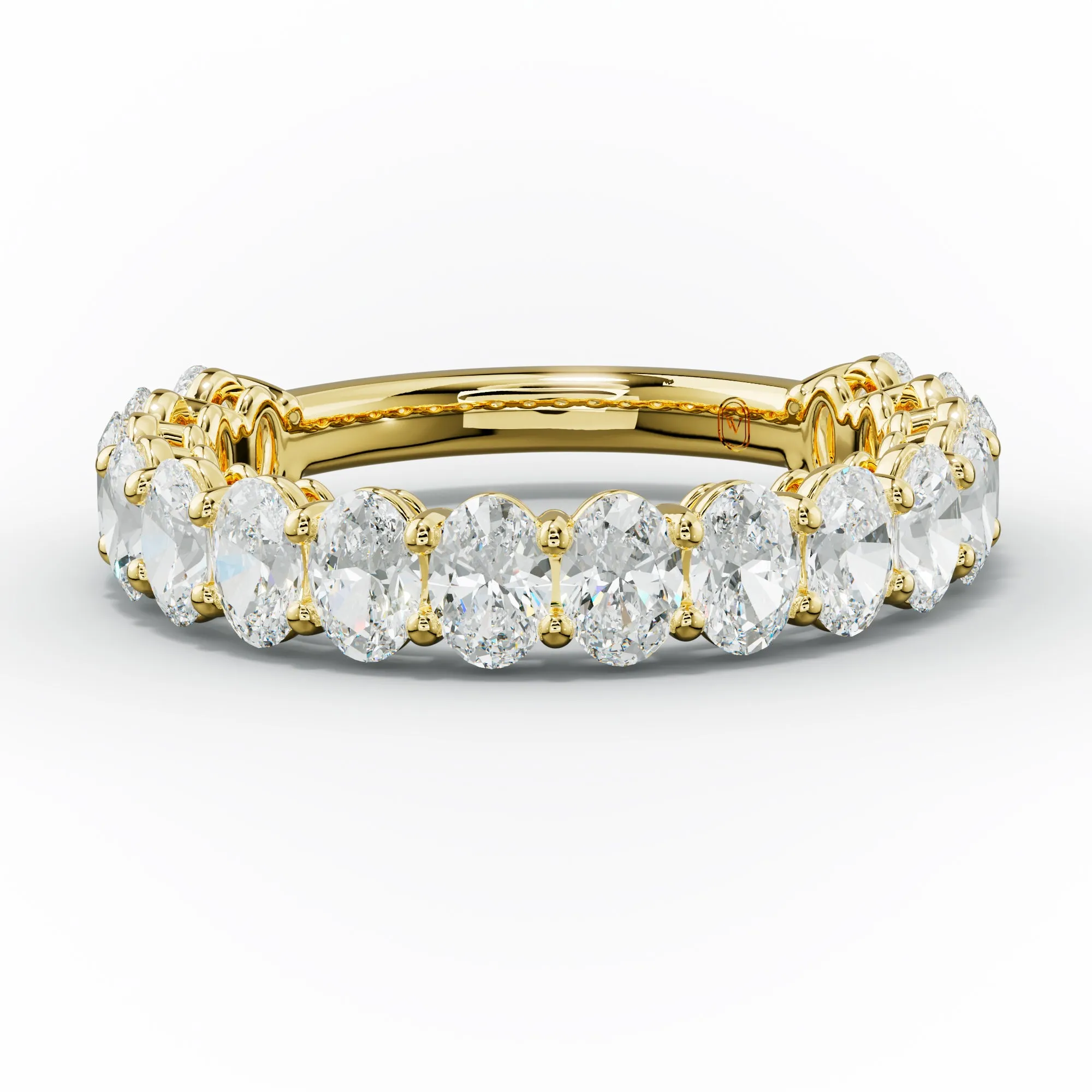 2.0 Carat Oval Diamond Anniversary Band