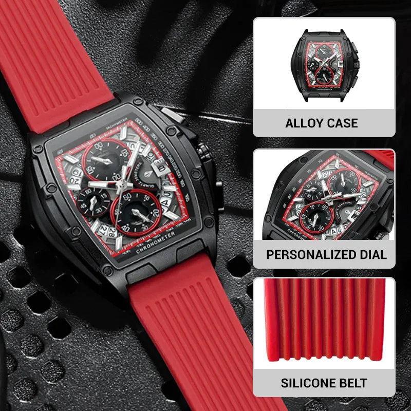 🔥2025 Hot Sale⌚️ Men’s Stylish Silicone Belt Quartz Watch